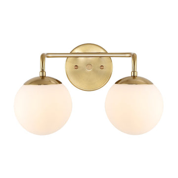 Louis Parisian Globe Metal/Frosted Glass Modern Contemporary LED Vanity